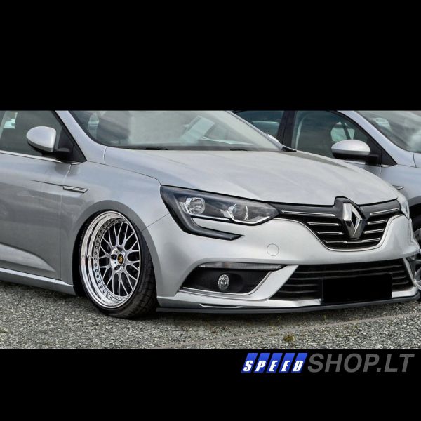 Renault Megane 4 priekinio bamperio pažeminimas spoileris